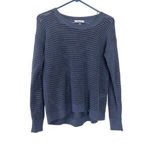 Madewell Navy Blue Long Sleeve Sweater Size Small